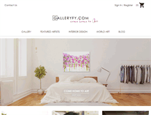 Tablet Screenshot of galleryfy.com